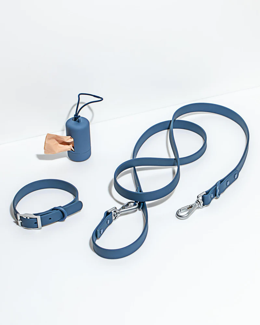 Komplet za sprehod z ovratnico - Navy